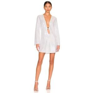 DODO BAR OR Jullie Mini Dress in Silver  - Italian Size 42